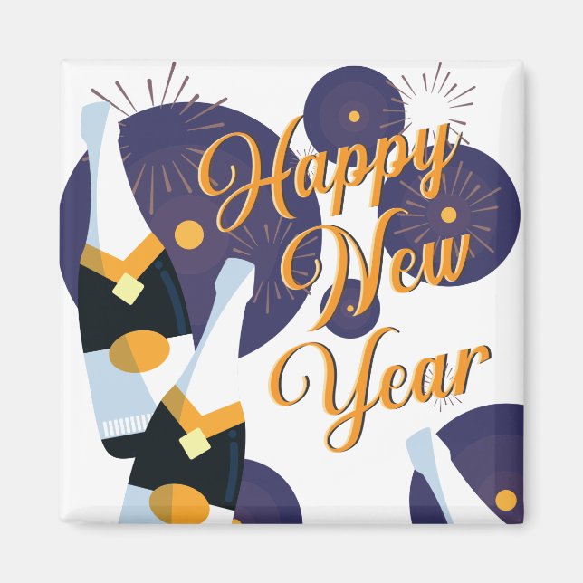 Gott nytt år magnet (Framsidan)