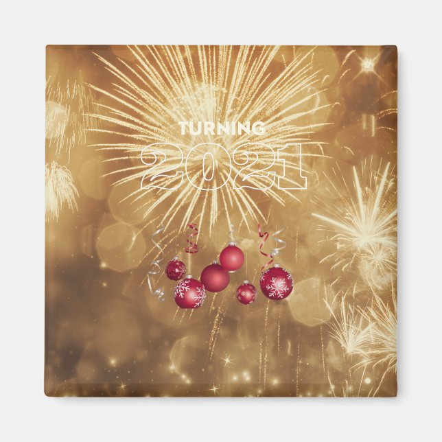 Gott nytt år magnet (Framsidan)