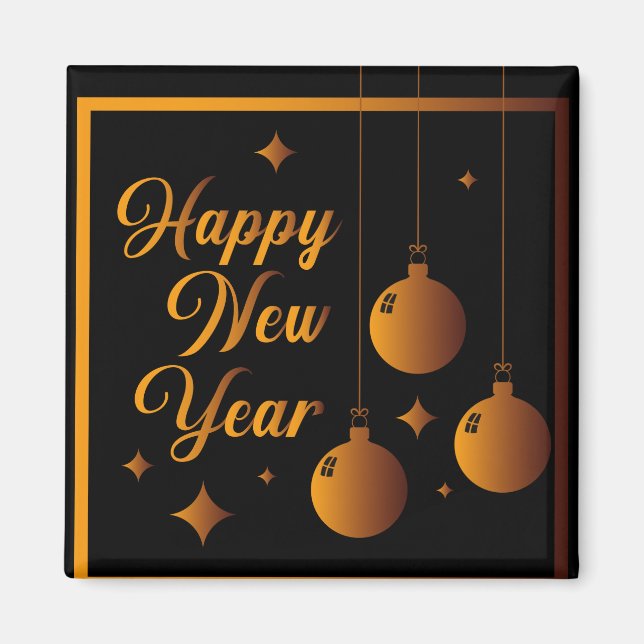 Gott nytt år magnet (Framsidan)