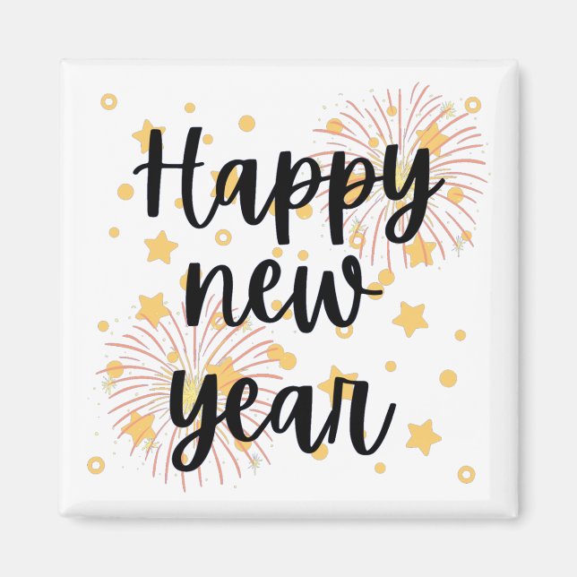 Gott nytt år magnet (Framsidan)