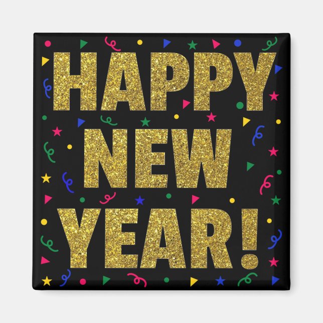 Gott nytt år magnet (Framsidan)