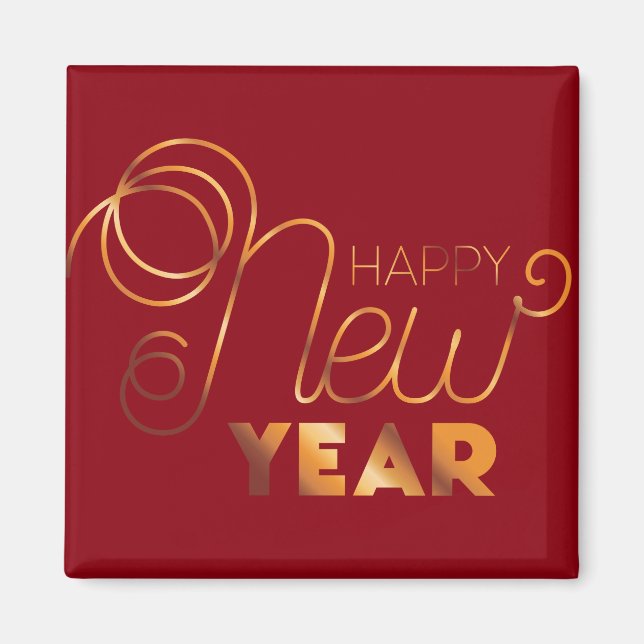 Gott nytt år magnet (Framsidan)