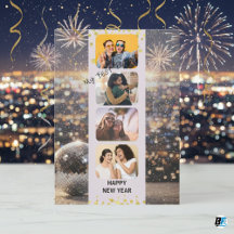 Gott nytt år med BFF-fotocollage