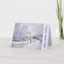 Gott nytt år med Claude Monet Greeting Card Helgkort