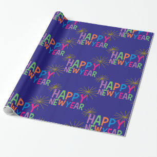 gott nytt år med Fireworks Presentpapper