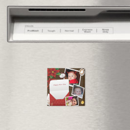 Gott nytt år med Holly Lägg till dina foton Magnet