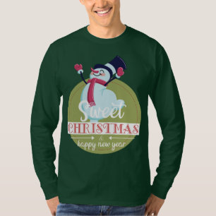gott nytt år med jul t shirt