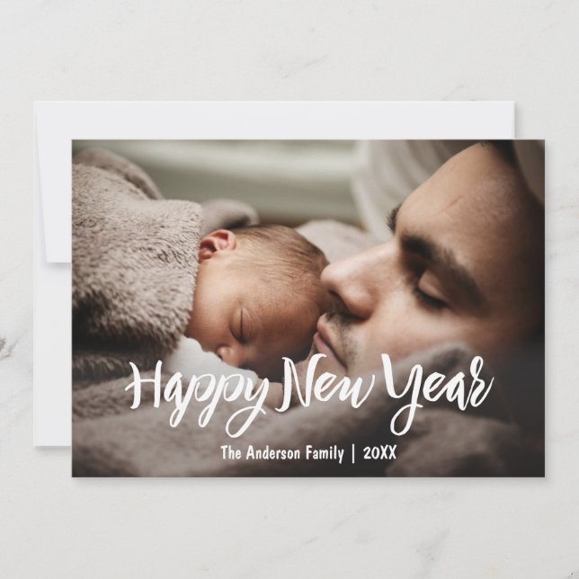 Gott nytt år med Photo Julkort (Framsida)