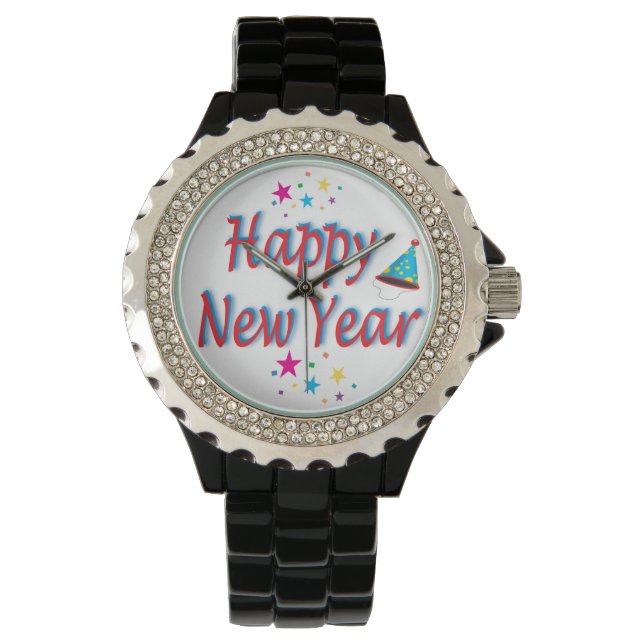Gott nytt år-meddelande armbandsur (Framsida)