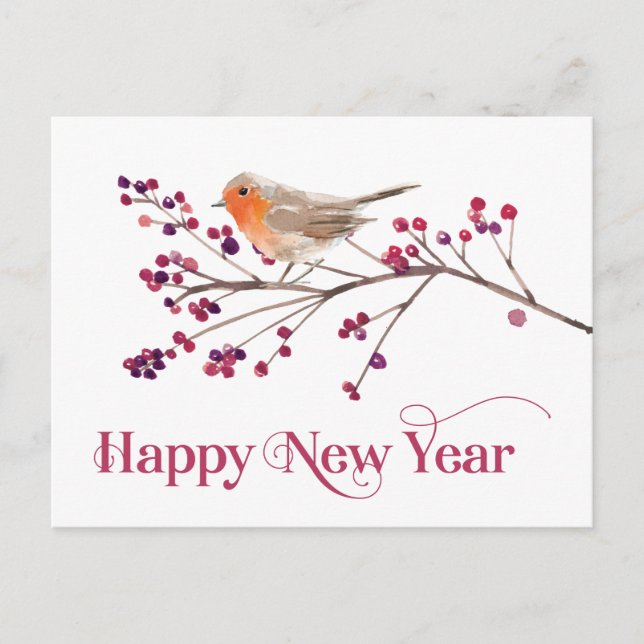 Gott nytt år-meddelande Helgdag Meddelande Vykort (Framsida)