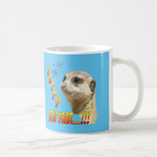 Gott nytt år Meerkat Coffee Mugg