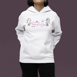 Gott nytt år mellan Kittens balanserade på ett gar T Shirt