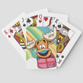Gott nytt år Moose - Festive Firande Design Casinokort