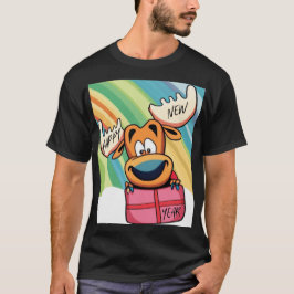 Gott nytt år Moose - Festive Firande Design T Shirt