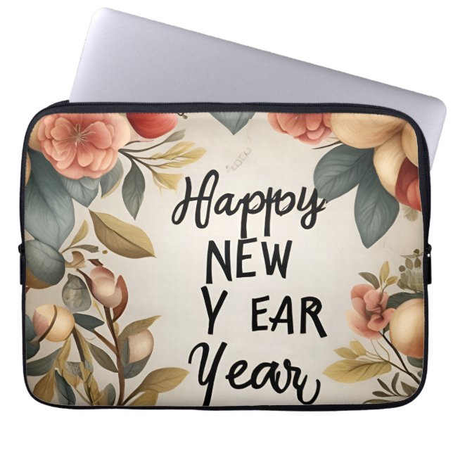 Gott nytt år Neoprene Laptop sleeve 13 tums Elec (Framsidan)