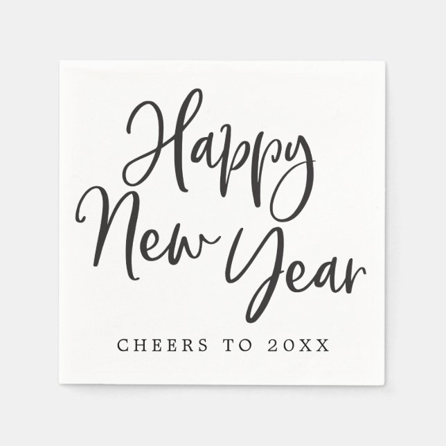 Gott nytt år - Nyårsafton Party Napkins Pappersservett (Framsidan)