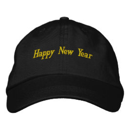 Gott nytt år Önskar-Hat Tryckt Firande Cool Broderad Keps