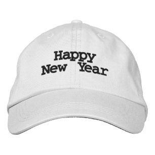 Gott Nytt År Önskar Tryckt-Mössa Stilig Kväll Broderad Keps