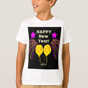 Gott nytt år Önskemål Boys White Basic T Shirt