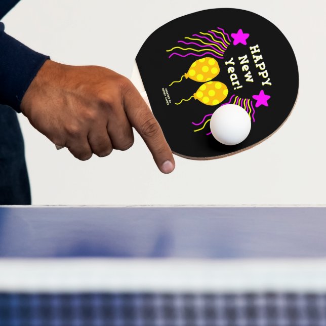 Gott nytt år Önskemål Ping Pong Paddle Pingisracket (Insitu)
