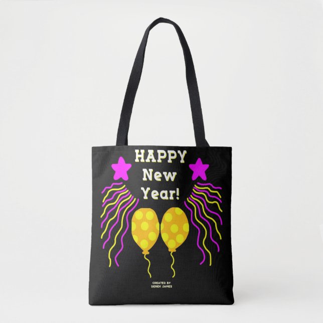 Gott nytt år Önskemål Tote Bag Tygkasse (Framsida)