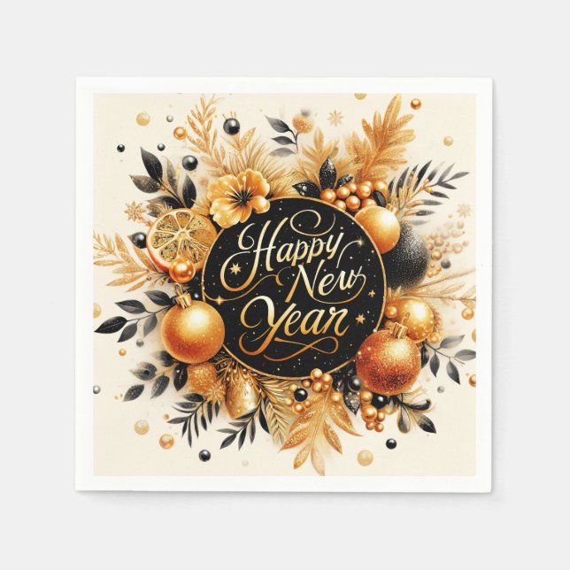 Gott nytt år pappersservett (Framsidan)