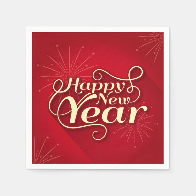 Gott nytt år pappersservett (Framsidan)