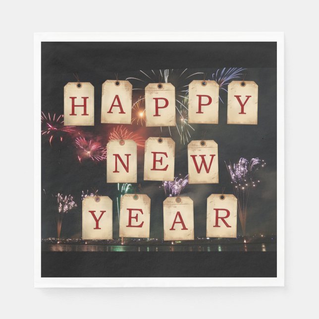 Gott nytt år pappersservett (Framsidan)