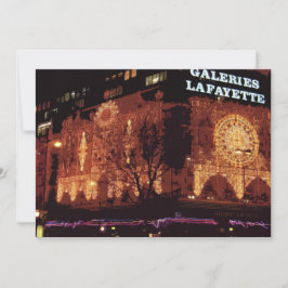 gott nytt år! Paris Jul ljus Tack C Kort