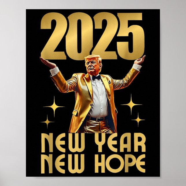 Gott nytt år Party 2025: Nya året 2025 Poster (Framsidan)