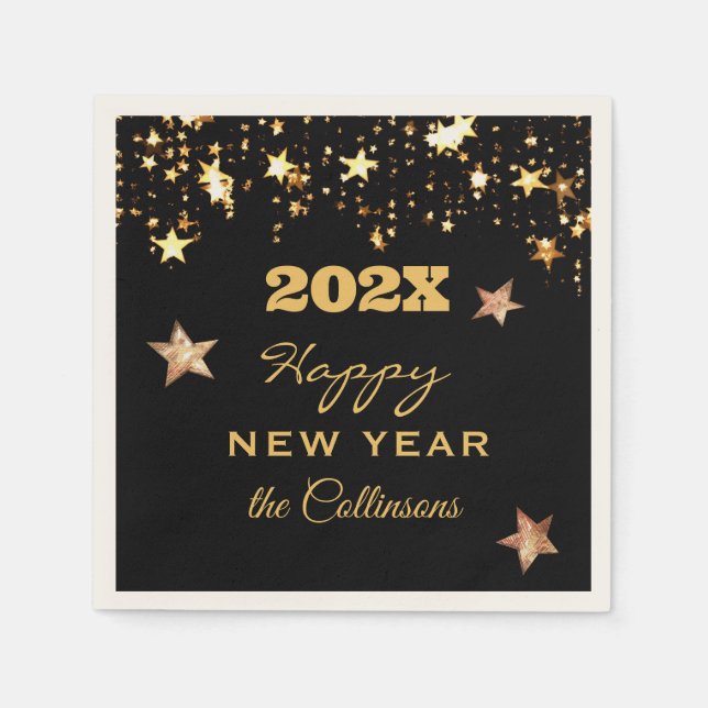 Gott nytt år Party Cocktail Pappersservett (Framsidan)