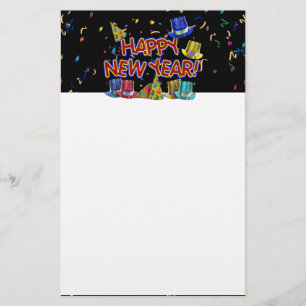 Gott nytt år Party Hats Brevpapper