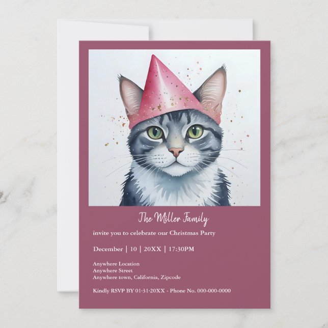 Gott nytt år party - Katt i Disguise (Framsida)