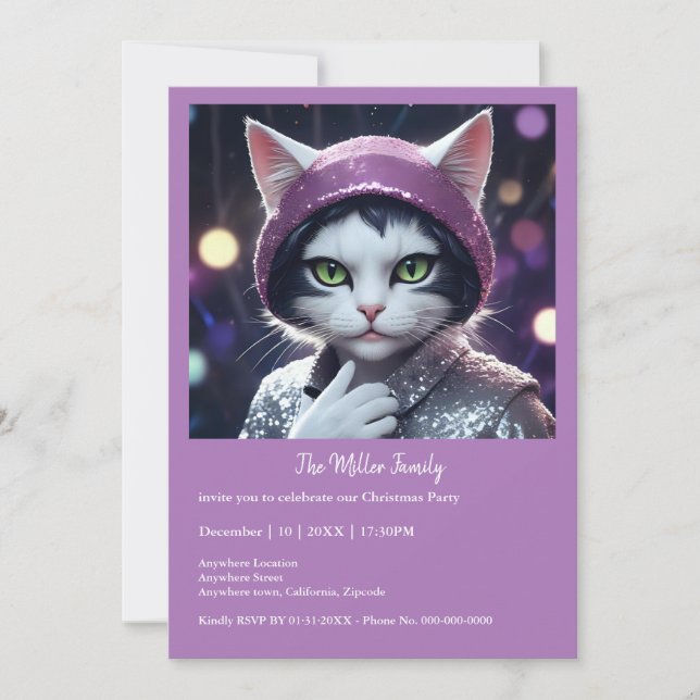 Gott nytt år party - Katt i Disguise (Framsida)