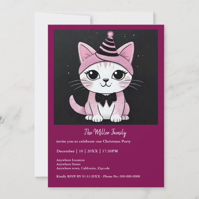 Gott nytt år party - Katt i Disguise (Framsida)