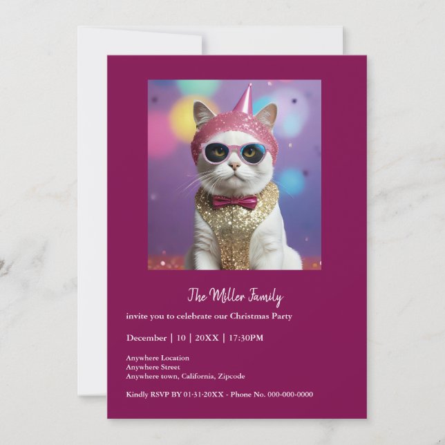 Gott nytt år party - Katt i Disguise (Framsida)