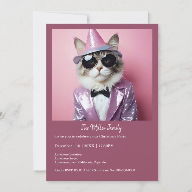 Gott nytt år party - Katt i Disguise (Framsida)