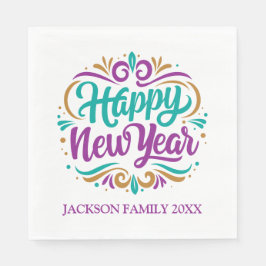 Gott nytt år Personlig Pappersservett