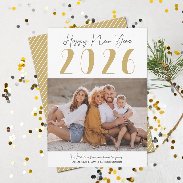 Gott nytt år Photo Julkort (Happy New Year photo holiday cards  - Order INSTANT DOWNLOAD and/or PRINTED or both!)