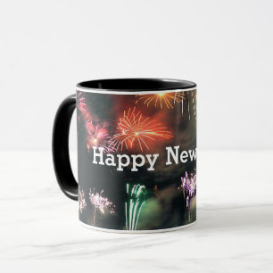 gott nytt år! Populär design. Mugg