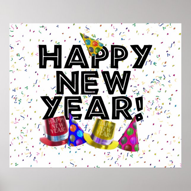 GOTT NYTT ÅR! POSTER (Framsidan)