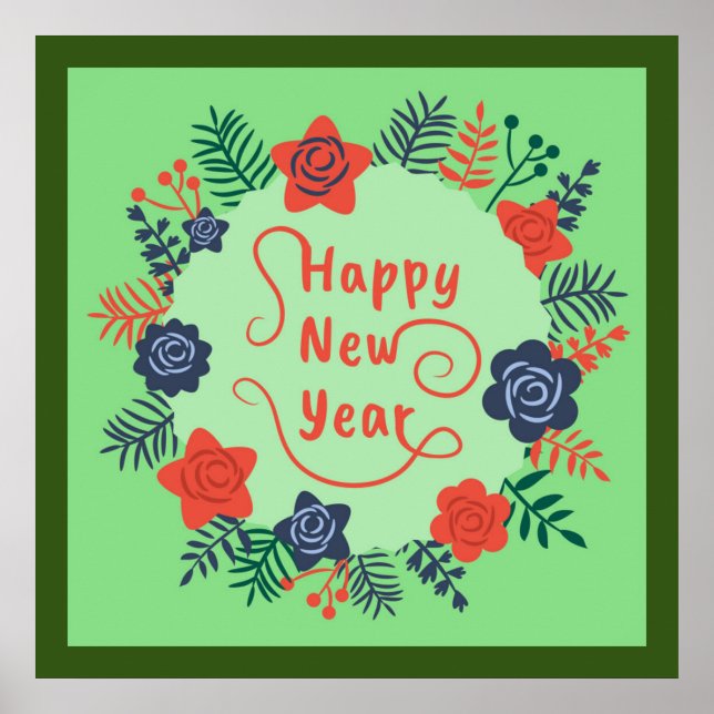 GOTT NYTT ÅR POSTER (Framsidan)