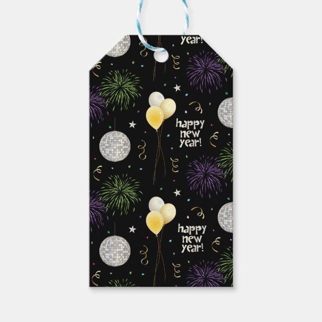 Gott nytt år presentetikett (Framsidan)