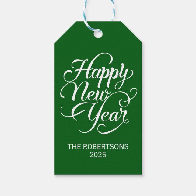 Gott nytt år presentetikett (Framsidan)
