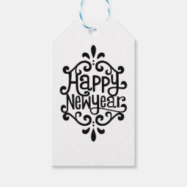 Gott nytt år presentetikett