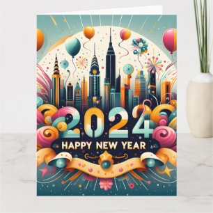 Gott nytt år-presentkort 2024 kort