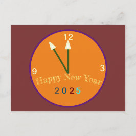 Gott nytt år-presentkort 2025 vykort