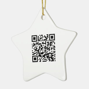 Gott nytt år! — QR-kod Julgransprydnad Keramik