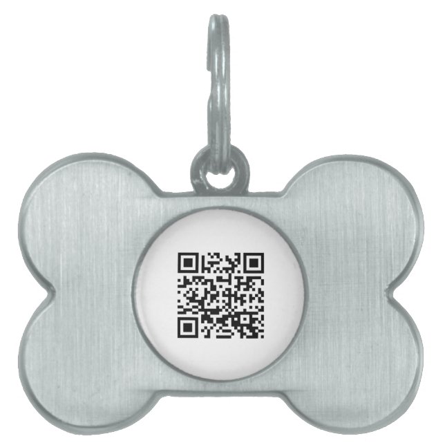 Gott nytt år! — QR-kod Namnbricka Husdjur (Framsidan)