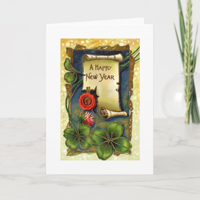 Gott nytt år Rulla Helgkort (Framsida)